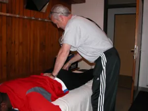 Dr. Diener busy helping Olympic athletes perform at their BEST!